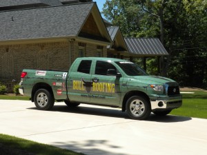 Bull Roofing service truck - about